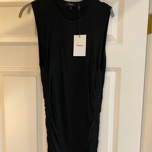 Theory Ruched Mini Dress